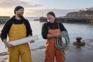 Two laughing fishers for fishing vessel licence variation April 2026