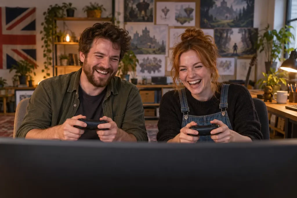Two laughing developers for UK Games Fund boost