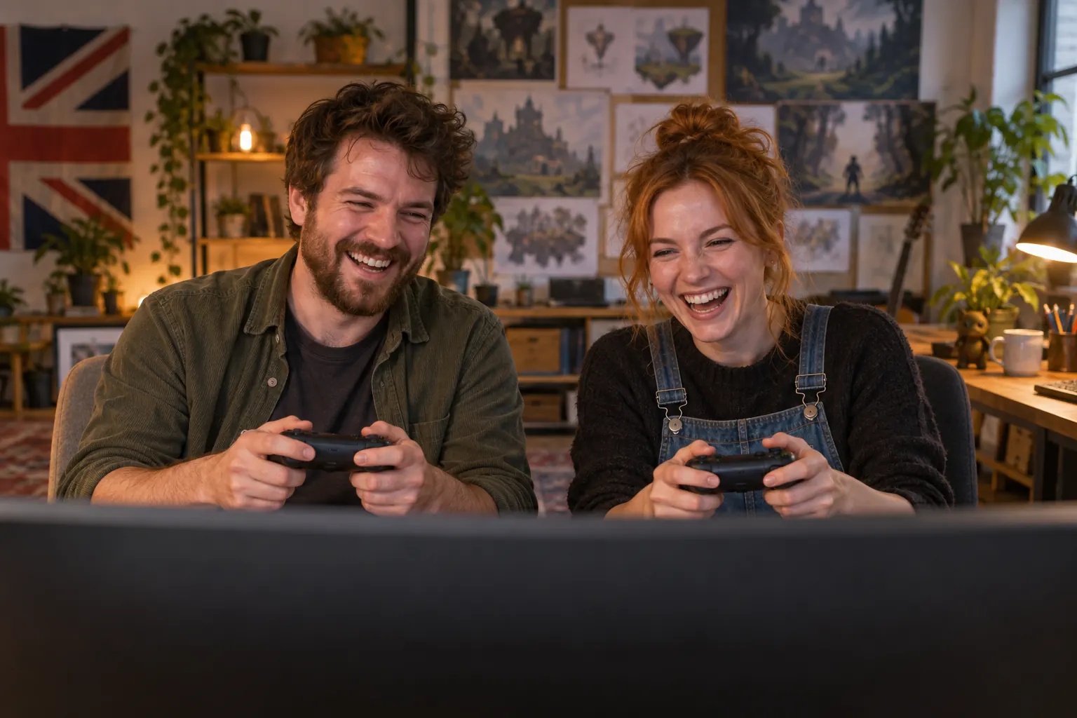 Two laughing developers for UK Games Fund boost
