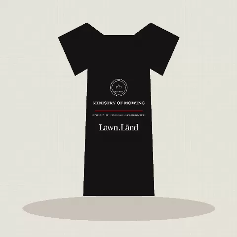 Ministry of Mowing T-shirt — illustrative product mockup