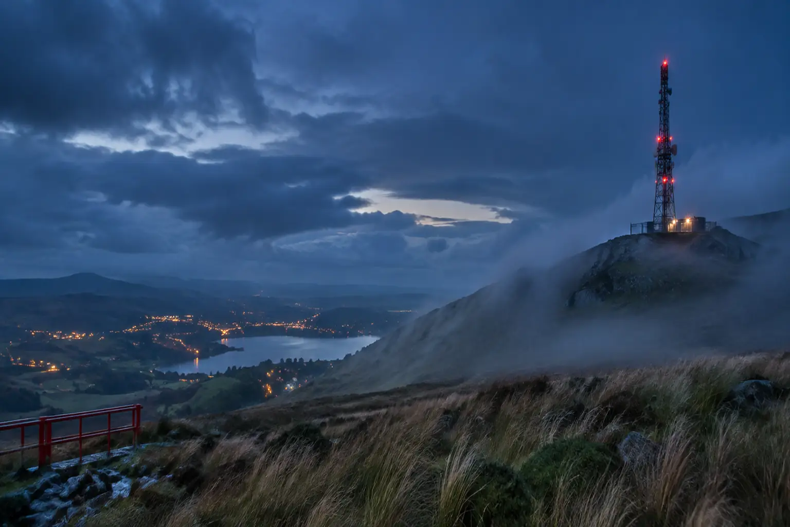 Telecommunications mast in fictional Ofcom growth goals 2026 editorial photograph