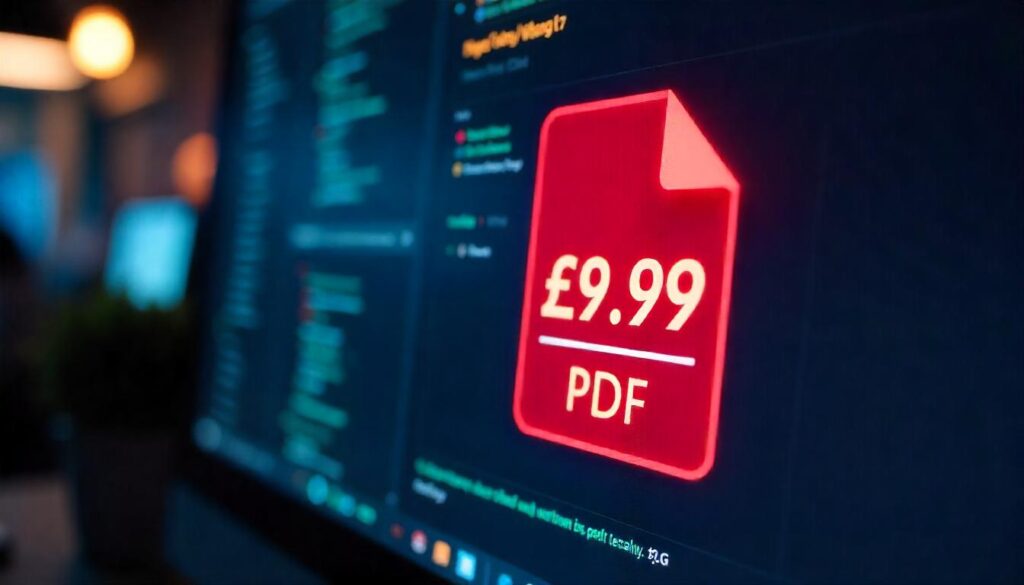 Satirical illustration for the article: Adobe Astonished as Consumers Fail to Embrace Monthly Fee to open a PDF
