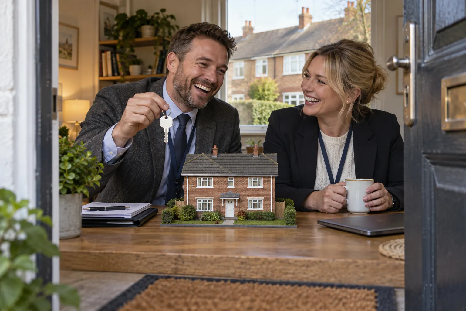 Two laughing advisers for Right to Buy overhaul April 2026