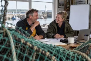 Two laughing advisers for Seafish board appointments