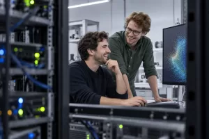 Two laughing founders for UK Sovereign AI backing