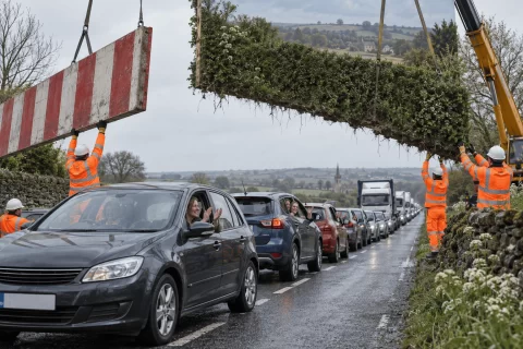 Easter roadworks